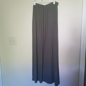 Olive green maxi skirt